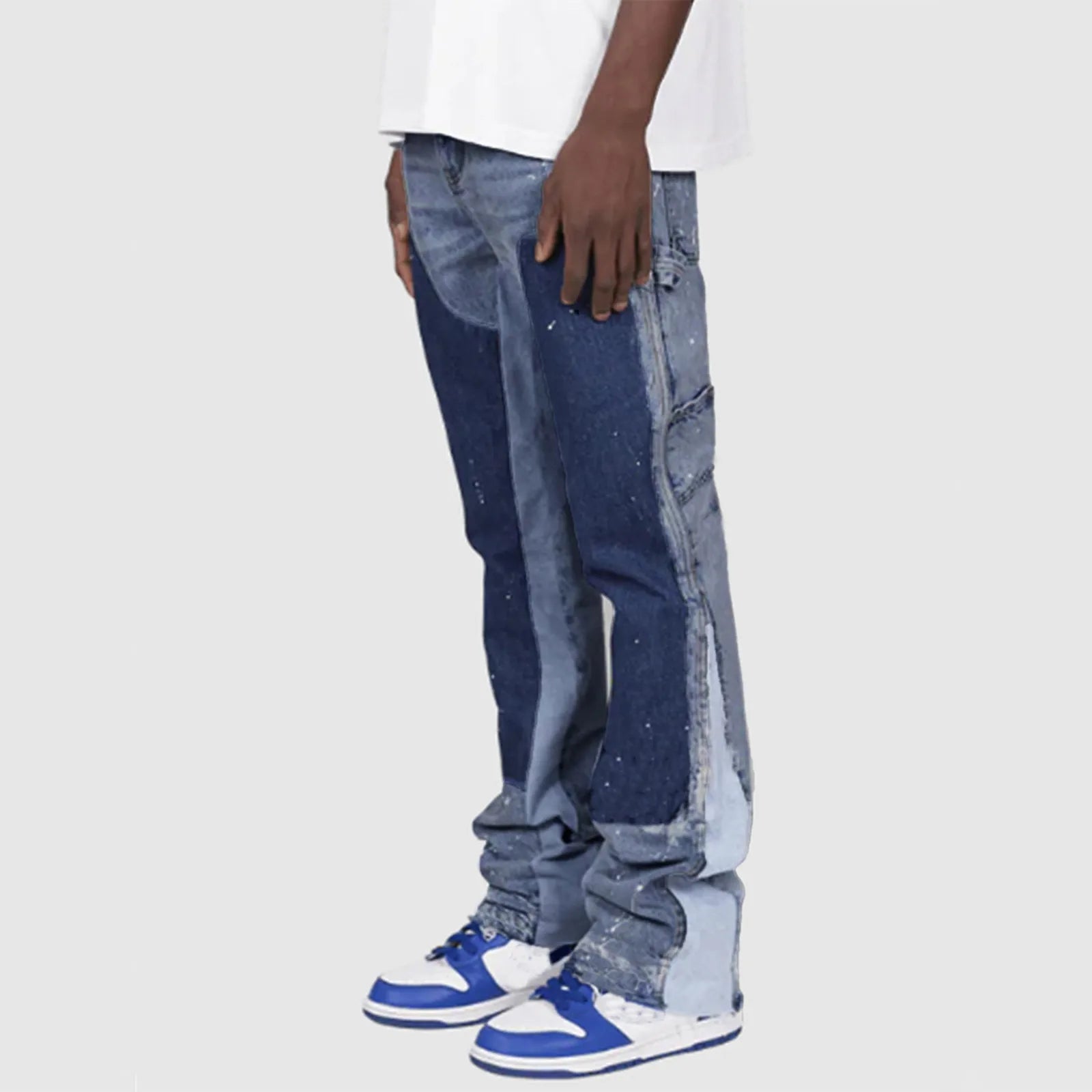 Lazano™ | Washed Paint Flared Jeans